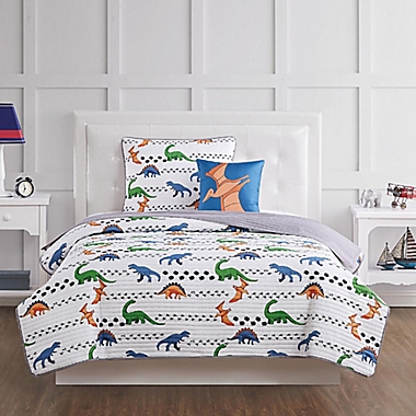 My World Dinosaur 3-Piece Quilt Comforter Set. View a larger version of this product image.