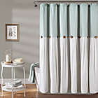 Alternate image 0 for Lush D&eacute;cor 72-Inch x 72-Inch Linen Button Shower Curtain