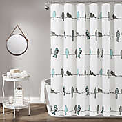 Lush Decor 72-Inch x 72-Inch Rowley Birds Shower Curtain