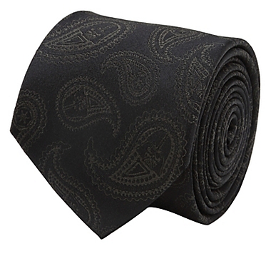 Star Wars&trade; Darth Vader Paisley Men&#39;s Necktie in Black. View a larger version of this product image.