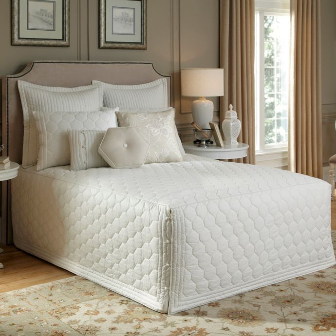 Nostalgia Home® Lexington Fitted Bedspread in Ivory  Bed Bath & Beyond