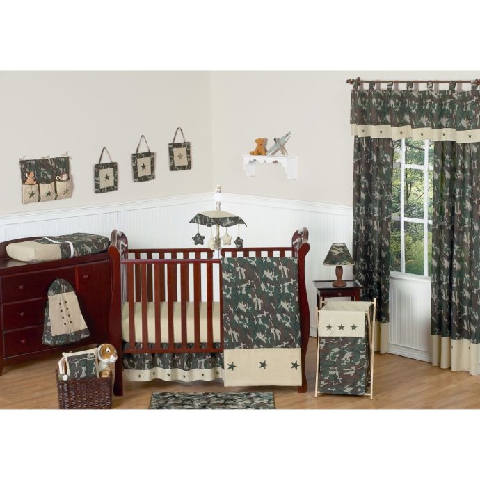 Sweet Jojo Designs Camo Crib Bedding Collection in Green ...