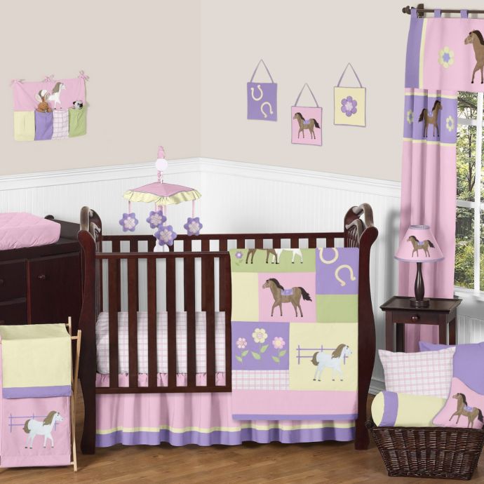 Sweet Jojo Designs Pretty Pony Crib Bedding Collection Bed Bath