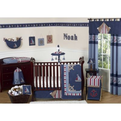 nautical cot bedding