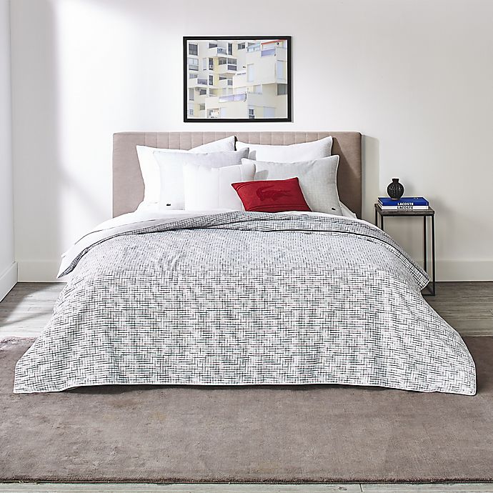Lacoste Bukit 3 Piece Reversible Duvet, Lacoste Bedding Queen Comforter Set