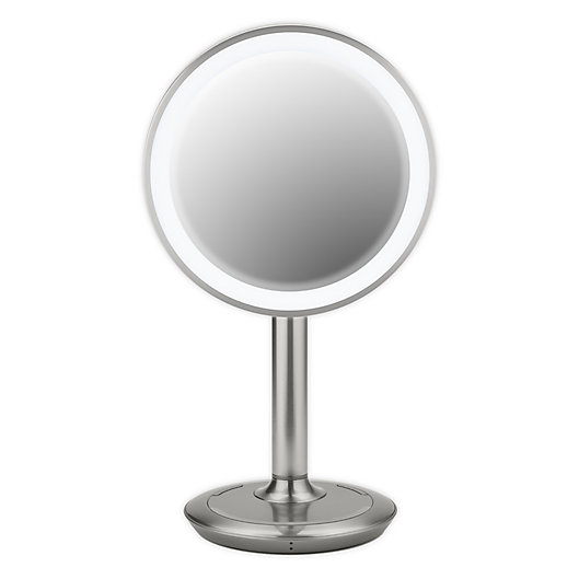 Alternate image 1 for iHome® 9-Inch Vanity Mirror with Bluetooth® Speaker and USB Port in Silver/Nickel