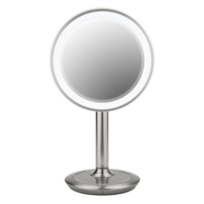 Ihome 9 Inch Vanity Mirror With Bluetooth Speaker And Usb Port In Silver Nickel Bed Bath Beyond