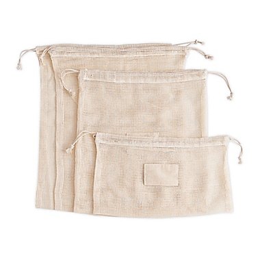 Beyond Gourmet&trade; 5-Piece Reusable Organic Cotton Produce Bag Set. View a larger version of this product image.