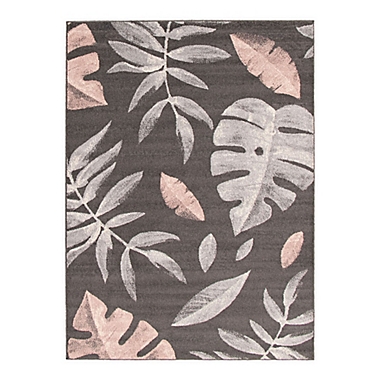 ECARPETGALLERY Presly 5&#39;3 x 7&#39;3 Indoor/Outdoor Area Rug in Grey/Pink. View a larger version of this product image.