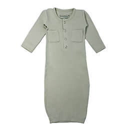 L'ovedbaby® Size 0-3M Organic Cotton Gown in Seafoam