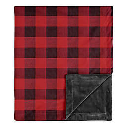 SWEET JOJO DESIGNS Lumberjack Security Blanket in Red/Black