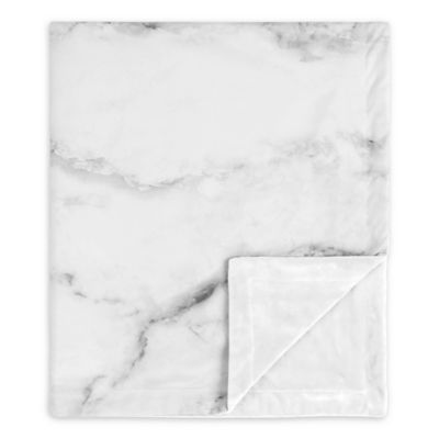 SWEET JOJO Designs Marble Security Blanket in Black/White
