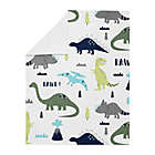 Alternate image 1 for SWEET JOJO Designs Dinosaur Security Blanket in Blue/Green