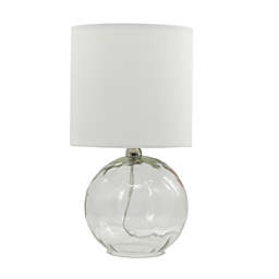 Bee & Willow™ Glass Accent Lamp with Linen Shade