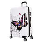 Alternate image 0 for InUSA Prints Butterfly 28-Inch Hardside Spinner Checked Luggage