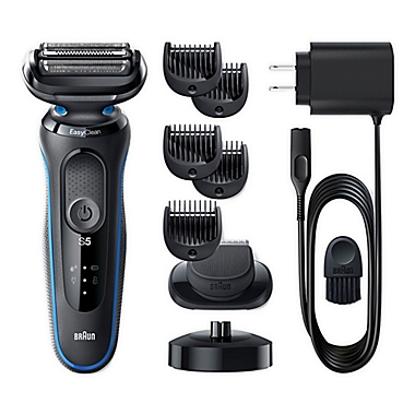 Braun&reg; Series 5 5049cs Easy Clean Electric Shaver in Blue. View a larger version of this product image.