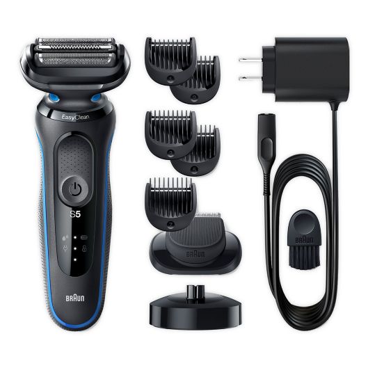 Braun® 5 5049cs Easy Clean Electric Shaver in Blue | Bed Bath & Beyond