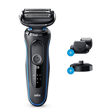 Braun&reg; Series 5 5049cs Easy Clean Electric Shaver in Blue. View a larger version of this product image.
