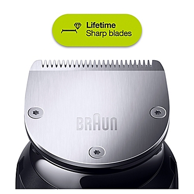 Braun&reg; BT7220 Beard &amp; Hair Trimmer in Black/Green. View a larger version of this product image.
