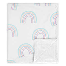 Sweet Jojo Designs Rainbow Security Blanket in Turquoise/Pink