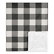 Sweet Jojo Designs Buffalo Check Security Blanket in Black/White