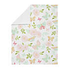 Alternate image 1 for Sweet Jojo Designs&reg; Butterfly Floral Security Blanket in Pink/Mint