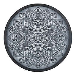 Madison Park Grey Medallion Carved 25.2-Inch x 25.2-Inch Wall Panel in Grey