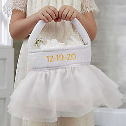 Tutu Personalized Flower Girl Basket Collection