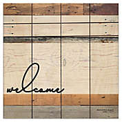 Courtside Market&reg; Welcome Square Wood Pallet Wall Art
