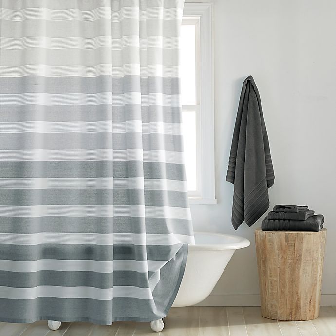 Alternate image 1 for DKNY Highline Stripe Shower Curtain Collection