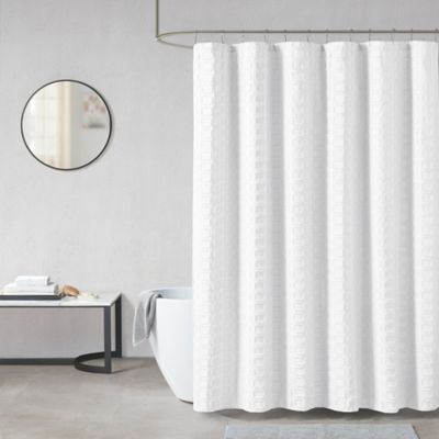 White Shower Curtains Bed Bath Beyond, Heavy Duty Shower Curtain Rod White