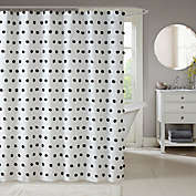 Madison Park Sophie Shower Curtain in Black