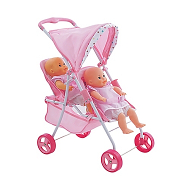Hauk Love Heart Twin Baby Doll Canopy Stroller. View a larger version of this product image.