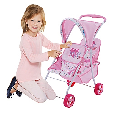 Hauk Love Heart Twin Baby Doll Canopy Stroller. View a larger version of this product image.