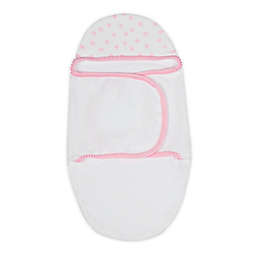 Just Born® Pom Pom Swaddle in Pink/White