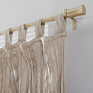No.918&reg; Odelia Distressed Velvet Semi-Sheer 63-Inch Curtain Panel in Stone (Single). View a larger version of this product image.