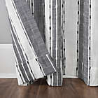 Alternate image 3 for Archaeo&reg; Slub Texture Stripe Cotton 84-Inch Window Curtain in Black/White (Single)