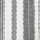 Alternate image 4 for Archaeo&reg; Slub Texture Stripe Cotton 84-Inch Window Curtain in Black/White (Single)
