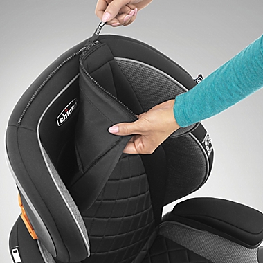 Chicco KidFit&reg; Zip Plus 2-in-1 Belt-Positioning Booster in Black/Grey. View a larger version of this product image.