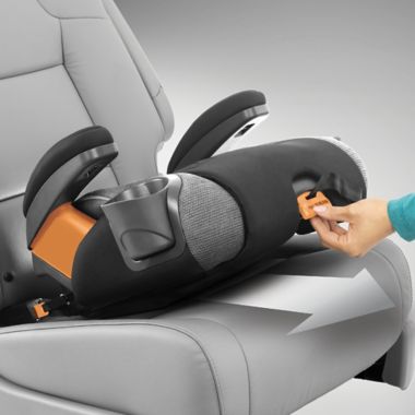 Chicco KidFit&reg; Zip Plus 2-in-1 Belt-Positioning Booster in Black/Grey. View a larger version of this product image.