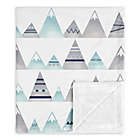 Alternate image 0 for Sweet Jojo Designs Mountains Baby Blanket in Grey/Aqua