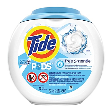 Tide&reg; PODS&trade; 42-Count Free &amp; Gentle Liquid Laundry Detergent Pacs. View a larger version of this product image.