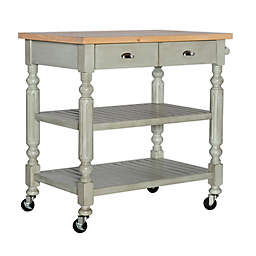 Mikaelson Rolling Kitchen Cart Grey