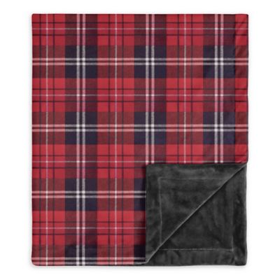 plaid swaddle blanket