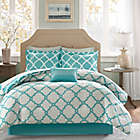 Alternate image 2 for Madison Park Essentials&trade; Merritt 9-Piece King Comforter Set in Aqua