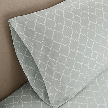 Madison Park Essentials&trade; Merritt 9-Piece King Comforter Set in Aqua. View a larger version of this product image.