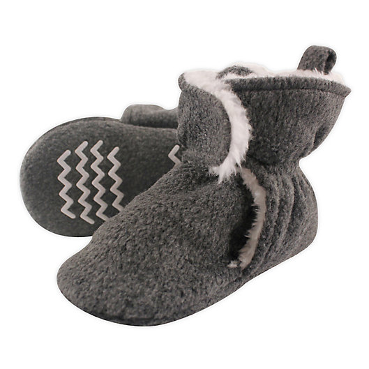 Alternate image 1 for Hudson Baby Size 3T Sherpa Lined Scooties in Heather Charcoal