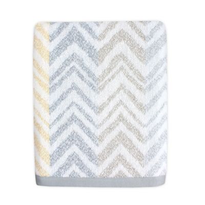 yellow grey towels