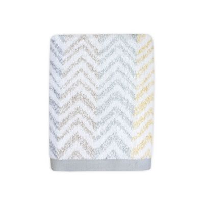 yellow chevron towels