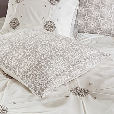 Madison Park Malia 6-Piece Embroidered Reversible King/California King Comforter Set in Ivory. View a larger version of this product image.